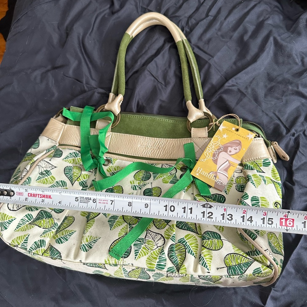 Safari Tote shoulder bag by Jordi Labanda Leaf Print